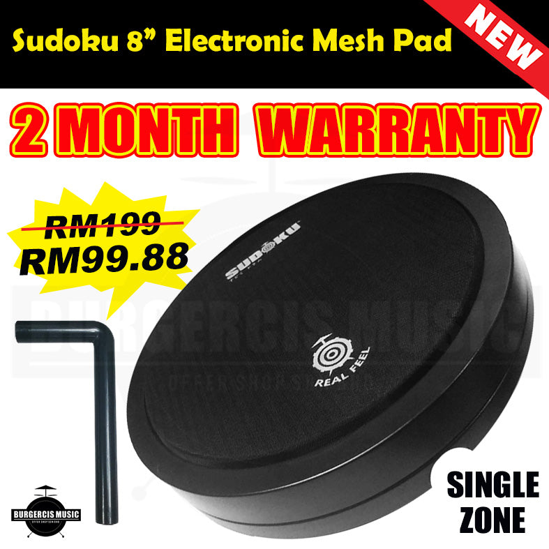 Sudoku 8"10"12" Electronic Mesh Drum Pad (For Snare & Tom Tom)
