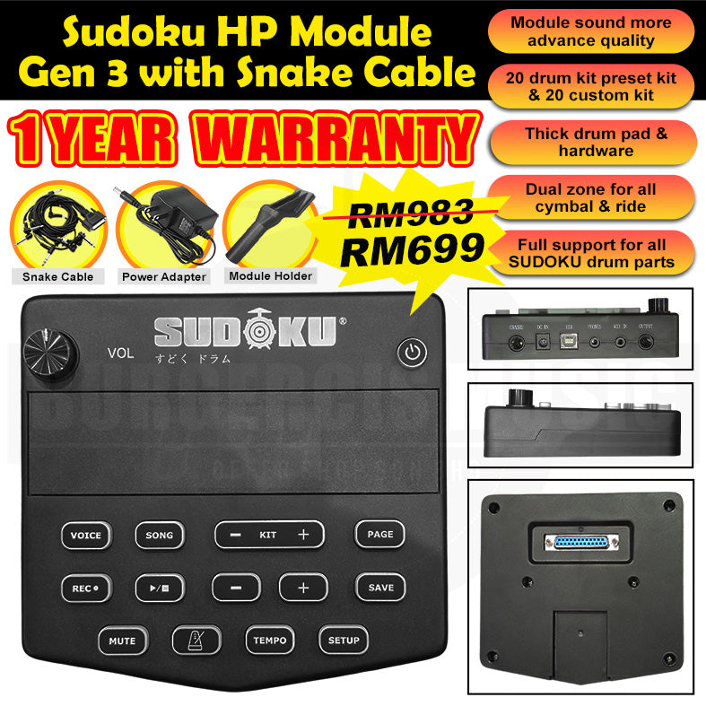 Sudoku Electronic Drum sound Module (Lucas/Lexus)