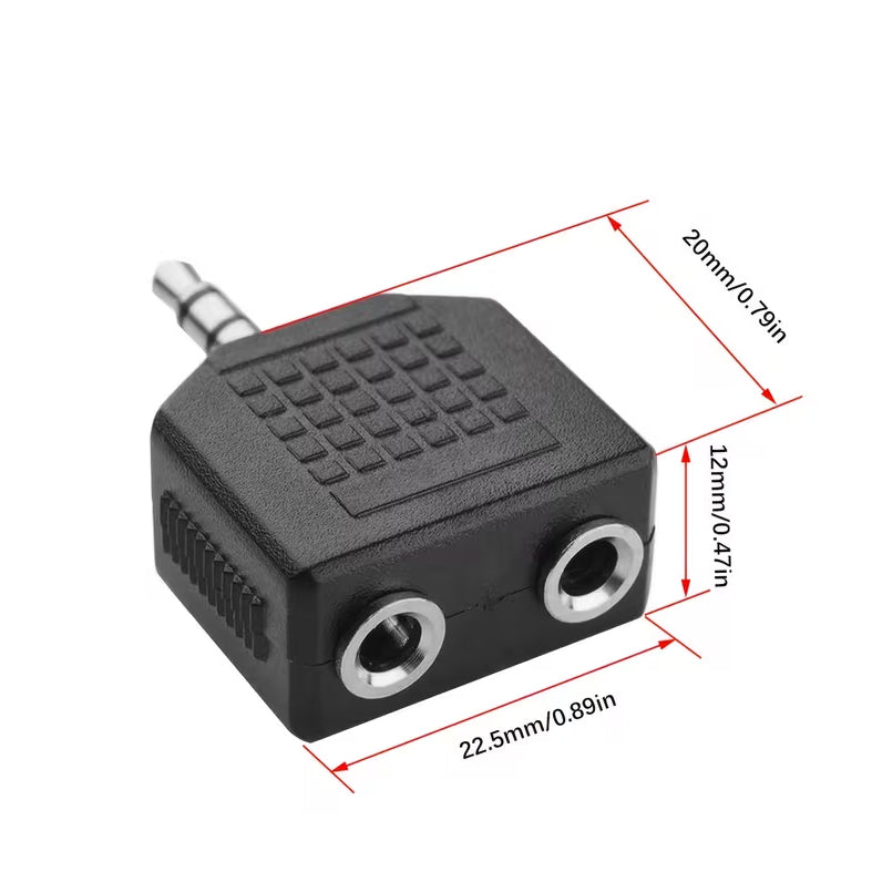 Sudoku Adapter 3.5mm TRS Male to Dual 3.5mm TRS Female Audio Jack