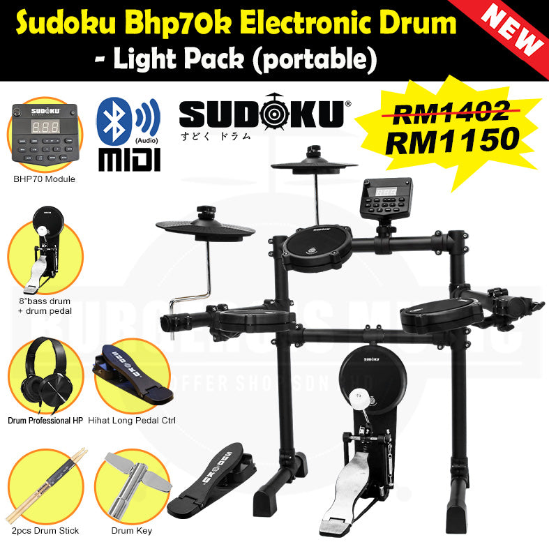 Sudoku Home Practice Gen3 Mesh Black Electronic drum