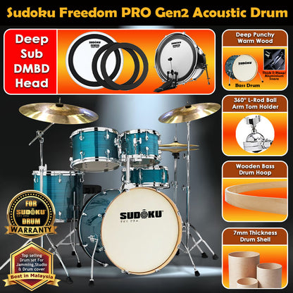 (Crazy Ghost) Sudoku Freedom drum Gen2 Acoustic Drum