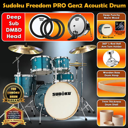 (Crazy Ghost) Sudoku Freedom drum Gen2 Acoustic Drum