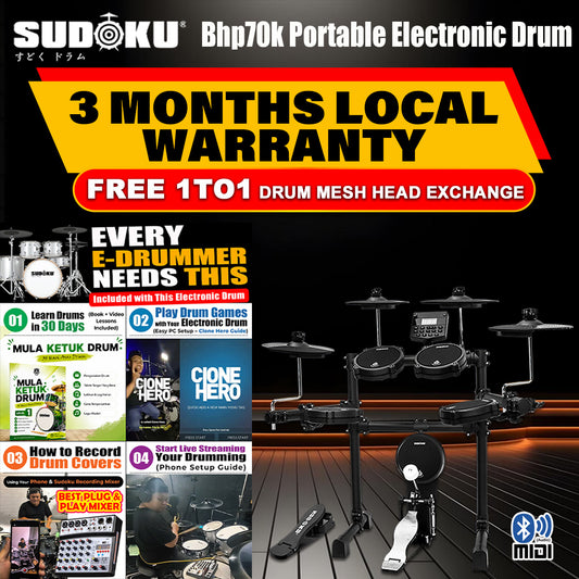 Sudoku BHP70 Electronic Drum (full mesh & Bluetooth)