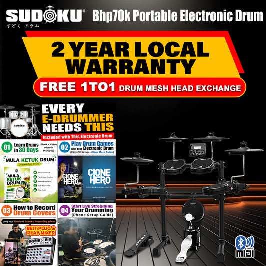 Sudoku BHP70 Electronic Drum (full mesh & Bluetooth)