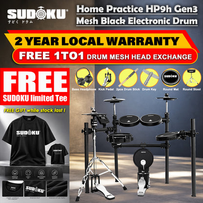 Sudoku Home Practice Gen3 Mesh Black Electronic drum