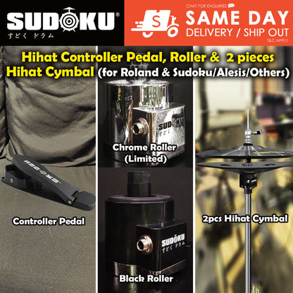 Sudoku Electronic electric Drum Hihat Roller Hihat Controller Pedal 2 piece hihat