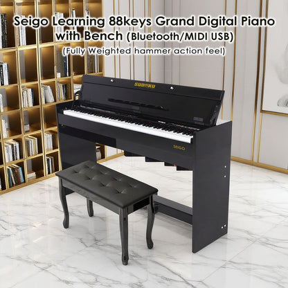 Sudoku Seigo fully weighted hammer action digital piano with flip cover design (88keys 88key exam/master grade practice)