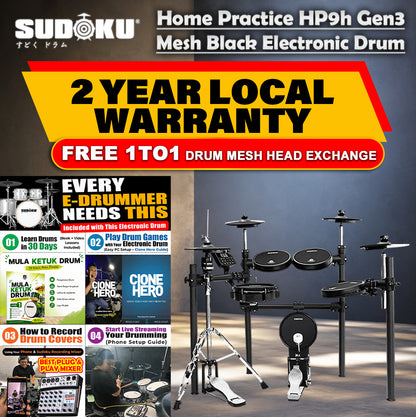 Sudoku Home Practice Gen3 Mesh Black Electronic drum