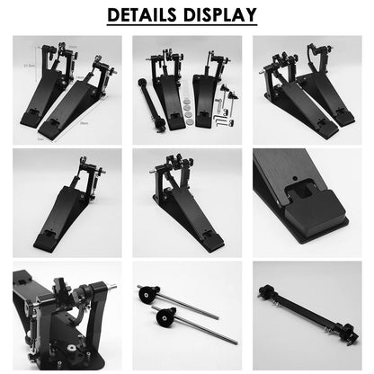 Sudoku Tornado Double Pedal Twin Pedal Drum pedal (Direct Drive LongBoard) for Electronic Drum & Acoustic Drum