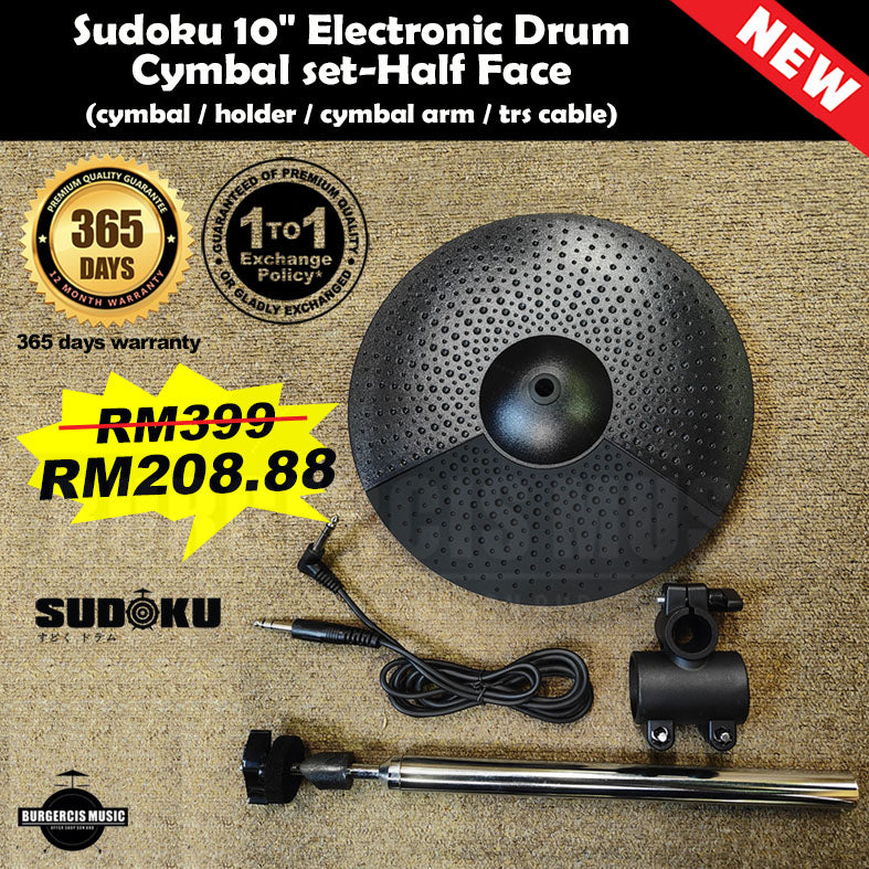 Sudoku Drum 10" Electronic Electric Digital Cymbal Set