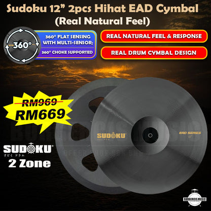 Sudoku EAD Electronic Drum Cymbal (360° Choke & Real Feel)