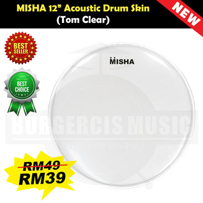 MISHA Acoustic Drum Skin Head (Remo factory)