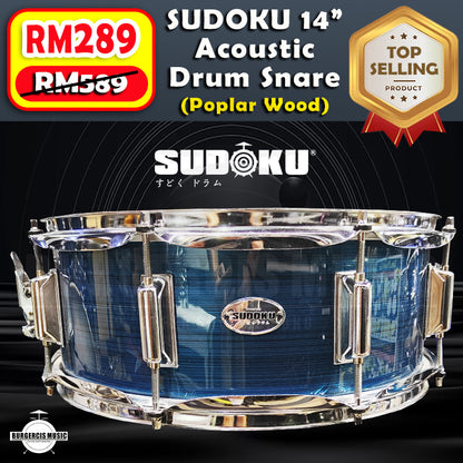 Sudoku Snare Drum 12" 14" Acoustic Drum Snare convert electronic drum snare/tom