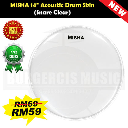 MISHA Acoustic Drum Skin Head (Remo factory)