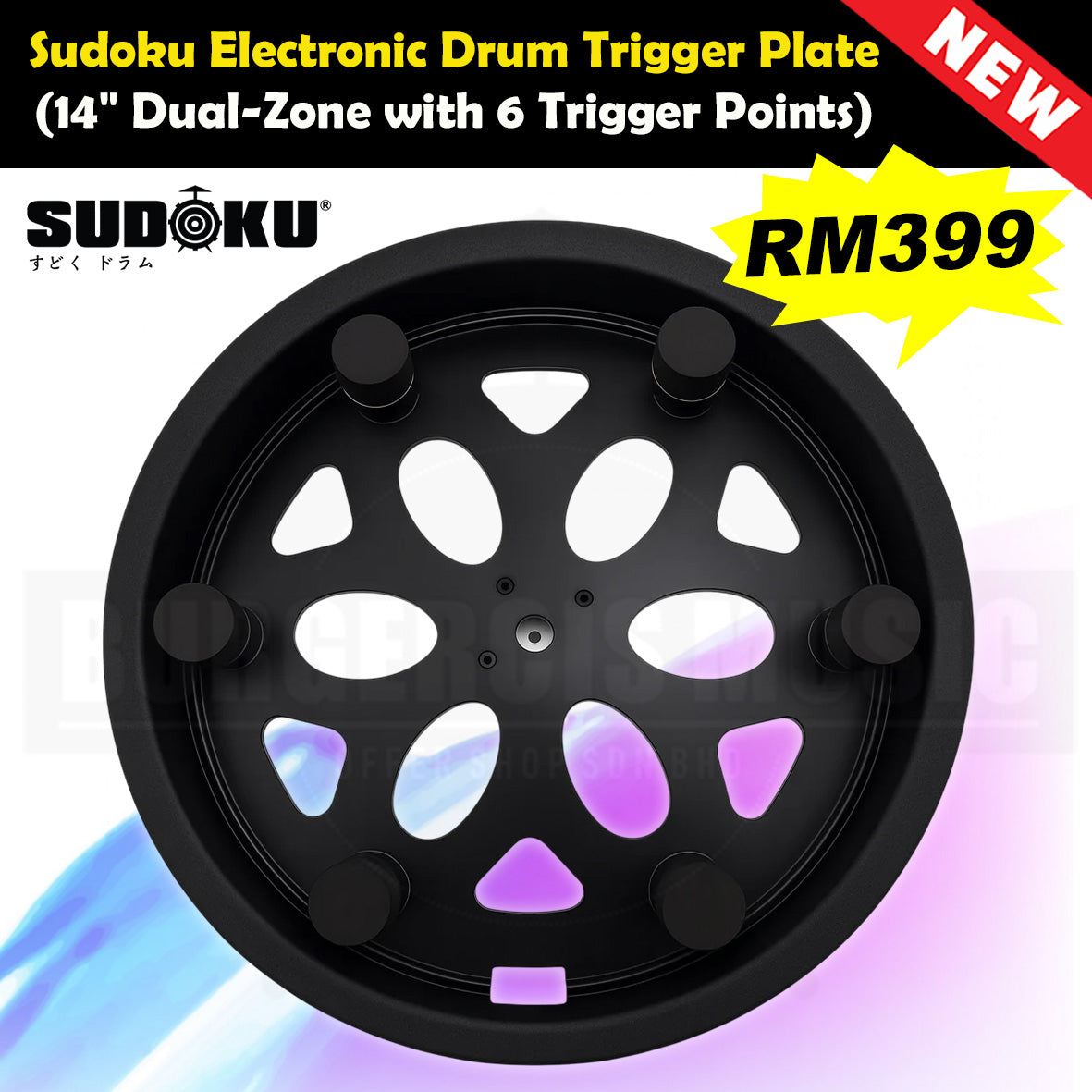 Sudoku Electronic Drum Trigger Plate