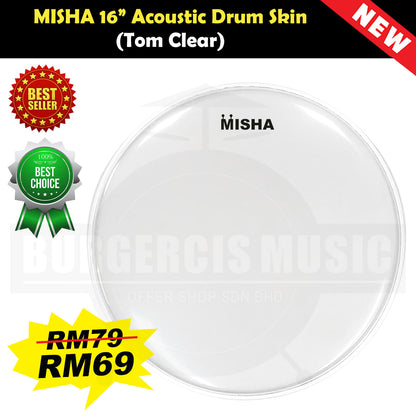 MISHA Acoustic Drum Skin Head (Remo factory)