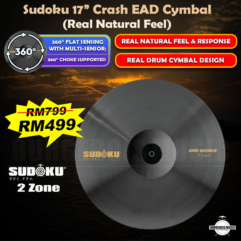 Sudoku EAD Electronic Drum Cymbal (360° Choke & Real Feel)