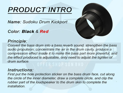 Sudoku Drum KickPort Bass Drum Sound Enhancer
