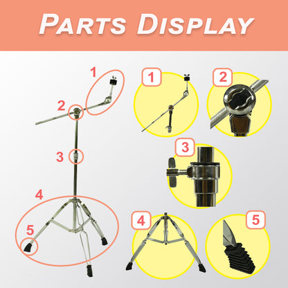 SUDOKU Boom Cymbal Stand Adjustable foldable (Double Braced)