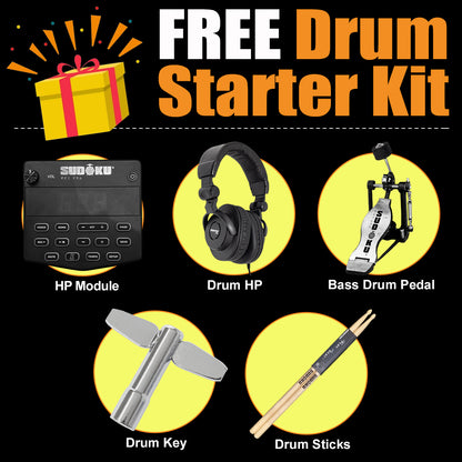Sudoku BHP70 Electronic Drum (full mesh & Bluetooth)