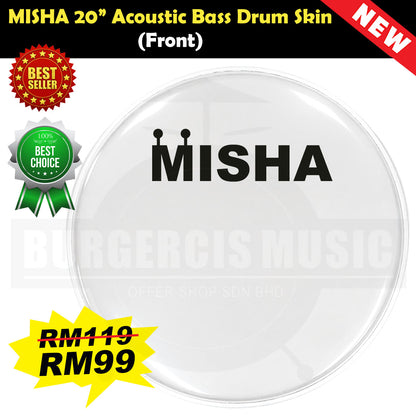 MISHA Acoustic Drum Skin Head (Remo factory)