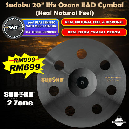 Sudoku EAD Electronic Drum Cymbal (360° Choke & Real Feel)