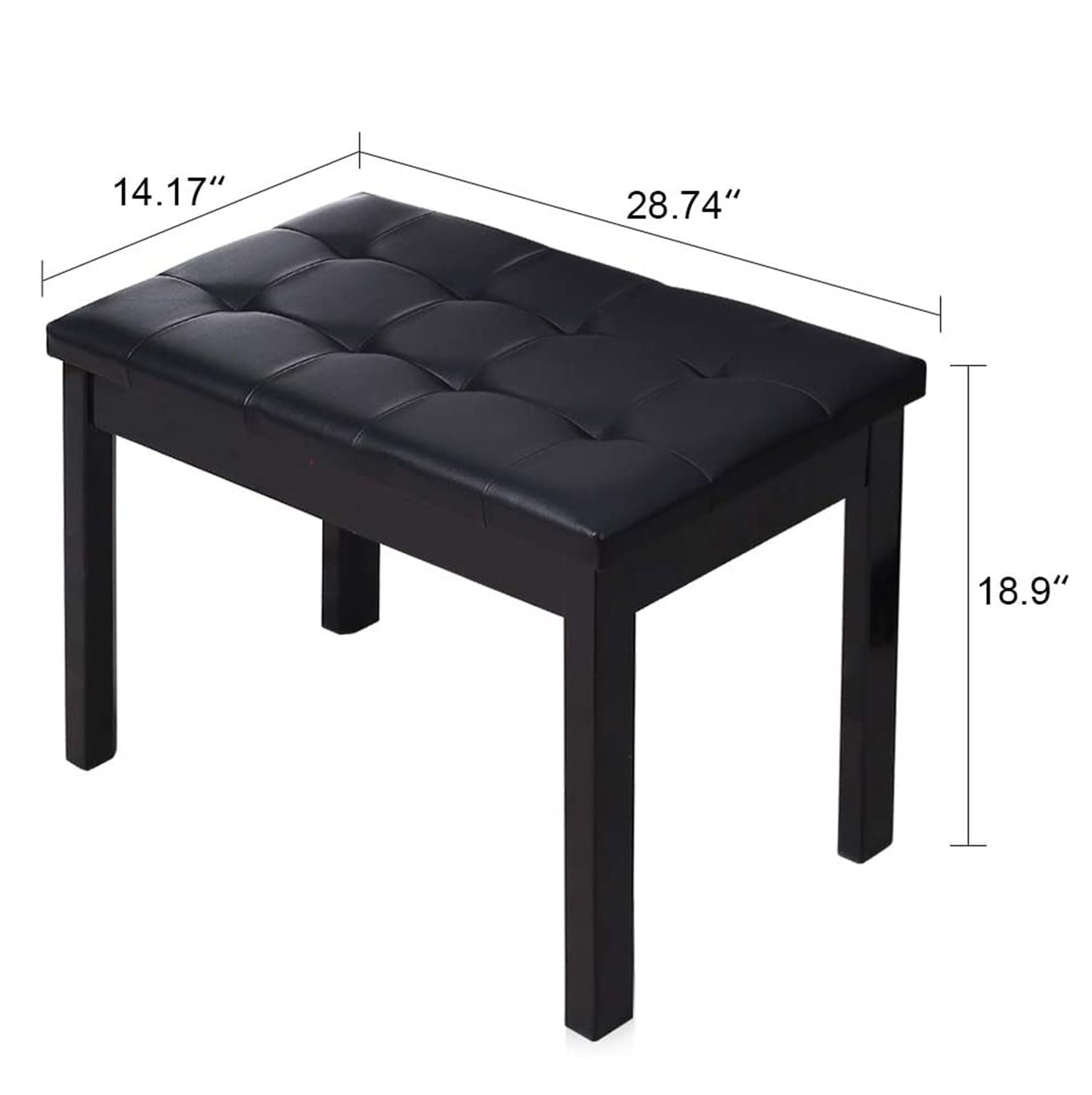 Sudoku Grand Classic Two Seater Piano bench / Keyboard Bench / Stool / Chair with Storage Compartment