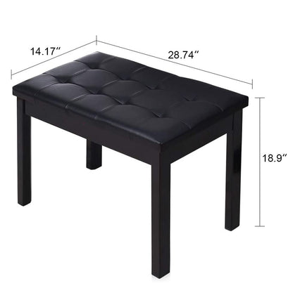 Sudoku Grand Classic Two Seater Piano bench / Keyboard Bench / Stool / Chair with Storage Compartment