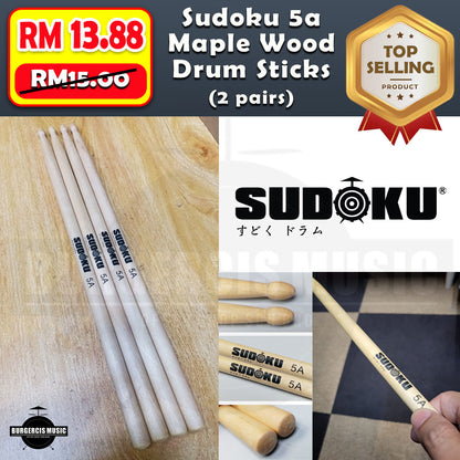 Sudoku 7a 5a Maple Wood Super Light Solid Drum Stick