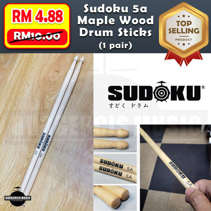 Sudoku 7a 5a Maple Wood Super Light Solid Drum Stick