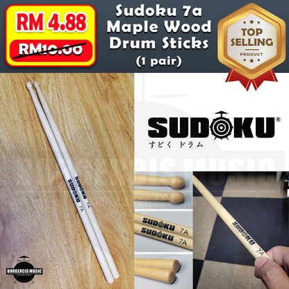 Sudoku 7a 5a Maple Wood Super Light Solid Drum Stick