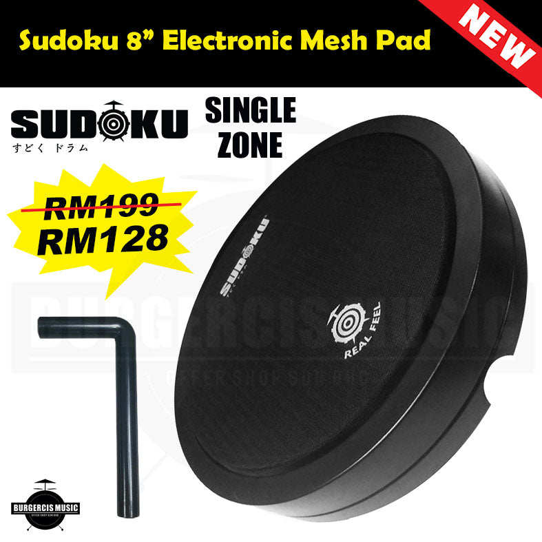 Sudoku 8"10"12" Electronic Mesh Drum Pad (For Snare & Tom Tom)