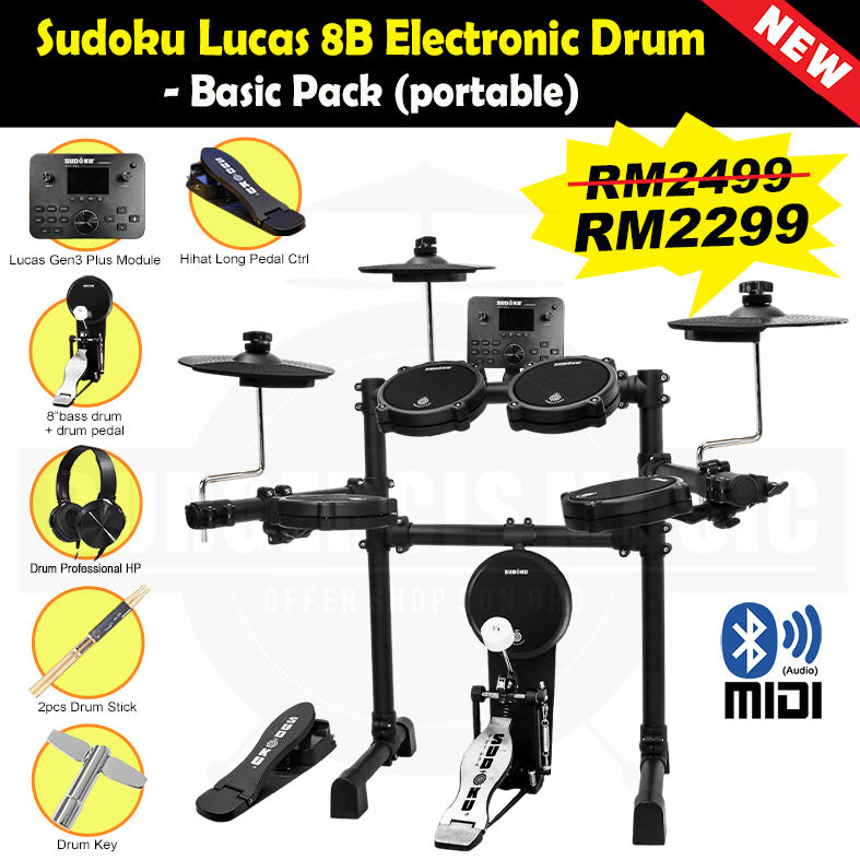 Sudoku Home Practice Gen3 Mesh Black Electronic drum