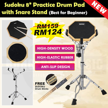 Sudoku 12" Practice Pad drum pad marching pad (Active Snare)