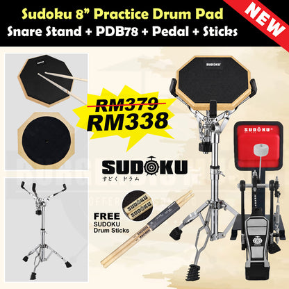 Sudoku 12" Practice Pad drum pad marching pad (Active Snare)