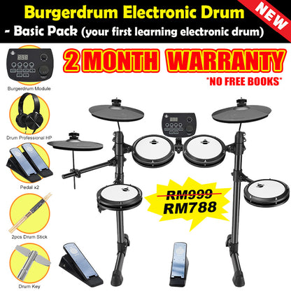 Burgerdrum Electronic Drum Digital Electric Drum set Drum Murah
