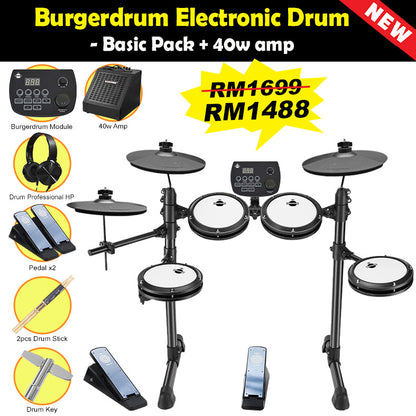 Burgerdrum Electronic Drum Digital Electric Drum set Drum Murah