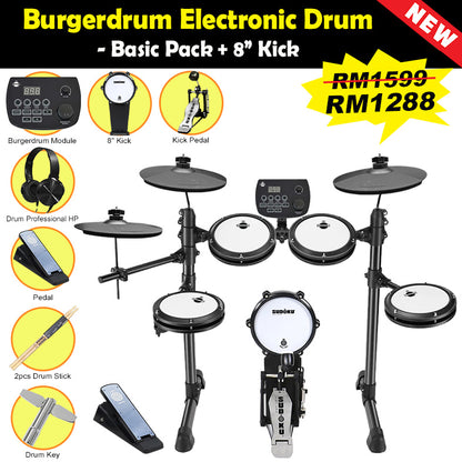 Burgerdrum Electronic Drum Digital Electric Drum set Drum Murah