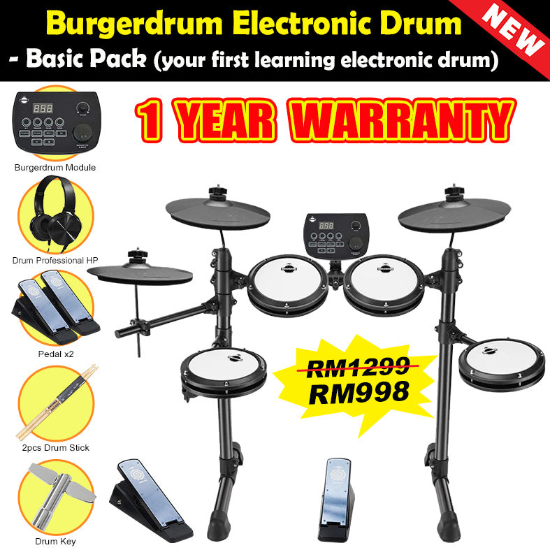 Burgerdrum Electronic Drum Digital Electric Drum set Drum Murah