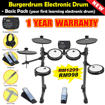 Burgerdrum Electronic Drum Digital Electric Drum set Drum Murah