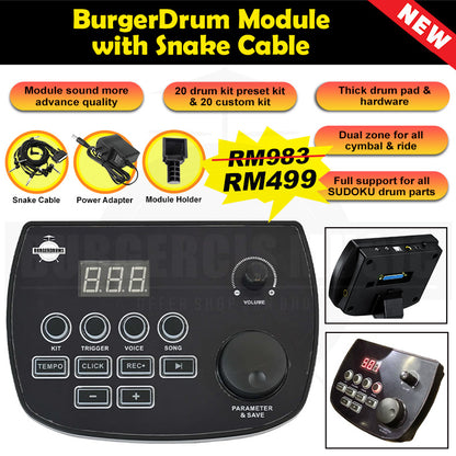 Burgerdrum Electronic Drum Digital Electric Drum set Drum Murah