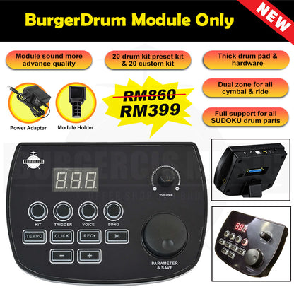 Burgerdrum Electronic Drum Digital Electric Drum set Drum Murah