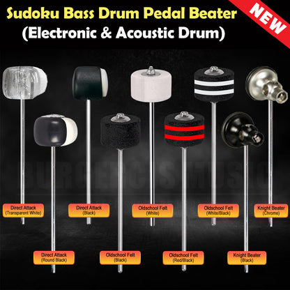 Sudoku Bass Drum Pedal Beater (electronic & acoustic drum)