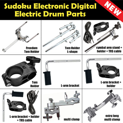 Sudoku Drum Hardware (Tom & Cymbal Holders, Clamps, Arms, Brackets & Extensions)
