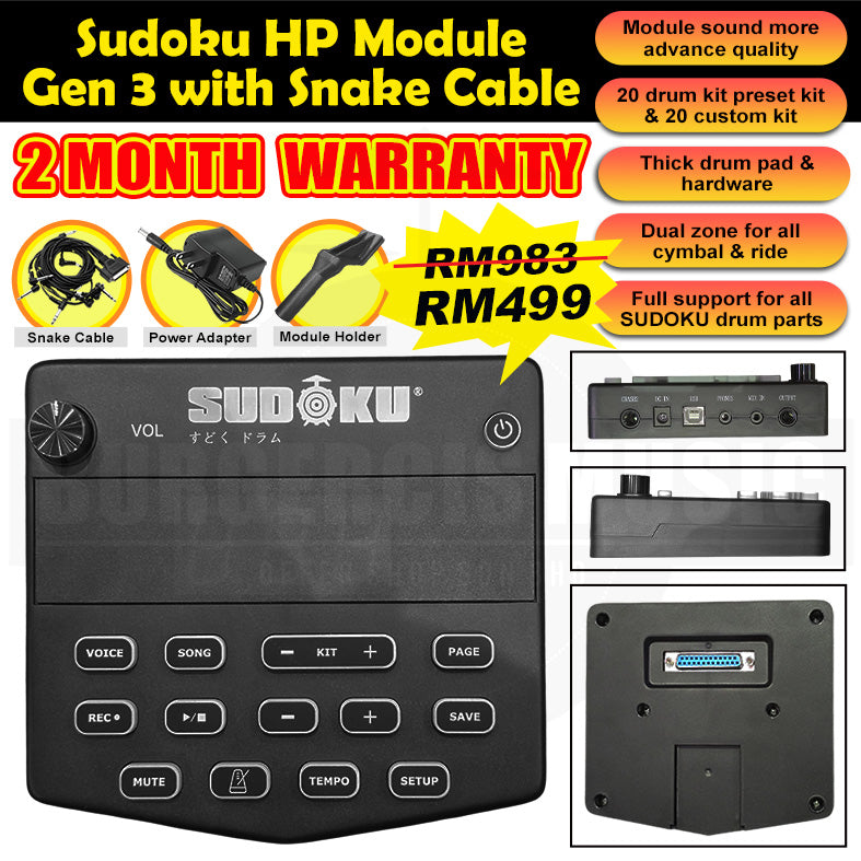 Sudoku Electronic Drum sound Module (Lucas/Lexus)