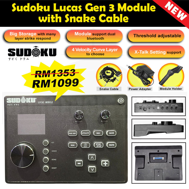 Sudoku Electronic Drum sound Module (Lucas/Lexus)