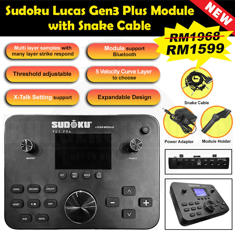 Sudoku Electronic Drum sound Module (Lucas/Lexus)