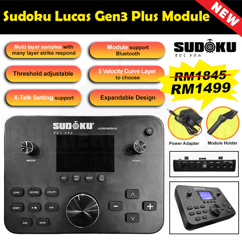 Sudoku Electronic Drum sound Module (Lucas/Lexus)