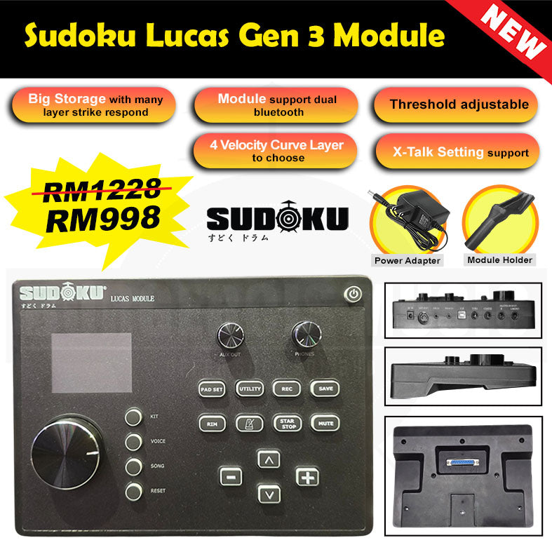 Sudoku Electronic Drum sound Module (Lucas/Lexus)