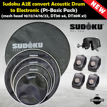 Sudoku A2E convert acoustic drum to electronic drum (A2E,AtoE,Drum trigger)